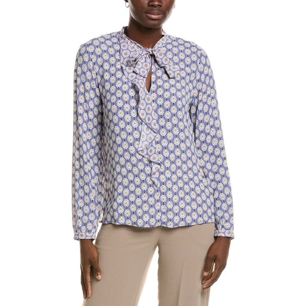 Marc Cain Womens  Printed Blouse, White